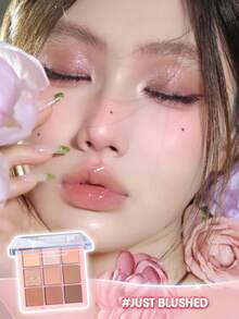 SHEGLAM [2Pcs] Just Blushed 眼影盤和唇彩套組 品牌美妝化妝品 適合女士與女孩 - 剛剛暈染+草莓牛奶 - 查看 7