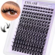 LIMEIKAI Beginner-Friendly DIY 3D Wispy False Eyelashes - Natural Cat Eye Manga Look, Mixed Lengths 10-18mm, Voluminous & Reusable, Perfect For Beginners & Professional Styling - C - View 6