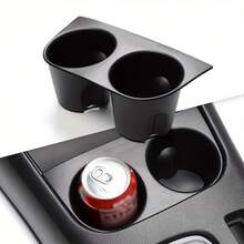 TRTY 1pc Black Car Dual Cup Holder Limiter, Modified Beverage Bottle Fixed Bracket, Storage Organizer Box. Suitable For Hilux 2015, 2016, 2017, 2018, 2019, 2020, 2021 Car Cup Holder Insert Replacement, Car Interior Accessories Fixed Anti-Slip Decoration, Also An Ideal Holiday And Birthday Gift - Hilux Car Cup Holders - View 1
