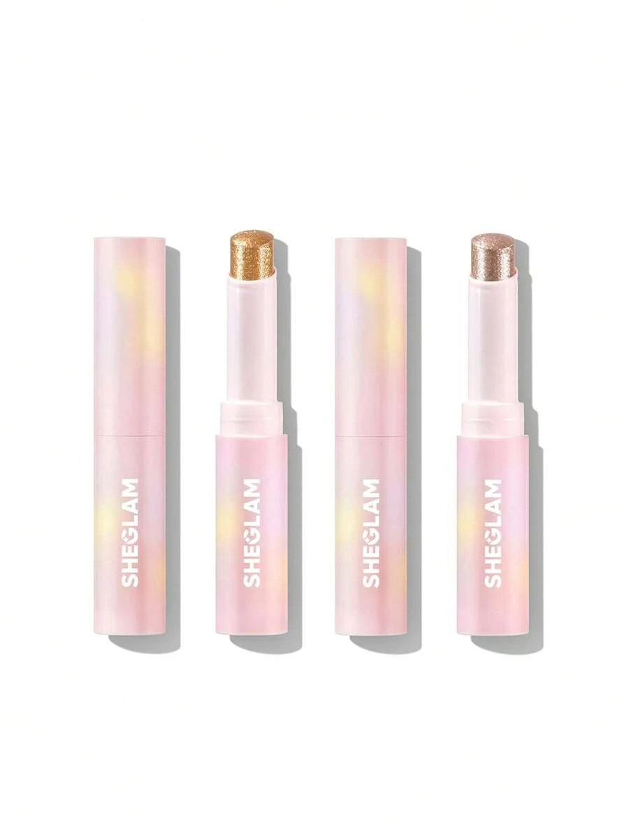 SHEGLAM [2Pcs] Crystal Jelly Topper Bundle Set - Starlit Silver+Golden Girl - View 1