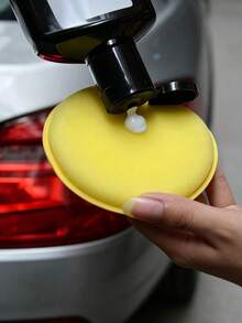 8pcs Car Polishing Sponge Pads Soft Foam Polishing Pads Round Waxing Sponge Pads Car Cleaning Sponge Pads Car Window Cleaning Sponge - A - View 4