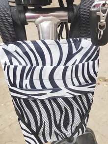1pc/2pcs Bicycle Front Bag, Dual Pocket Design, Can Hold Water Bottle, Phone And Keys, Made Of Thick Wear-Resistant Waterproof Fabric, One-Click Storage For Small Items During Cycling - Multicolor - View 3