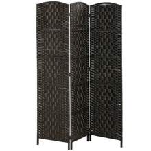 [Free Shipping] Folding Privacy Screen,Tall Portable Weave Partition Wall Divider,Modern Style Room Divider-XY715122 - Multicolor - View 7