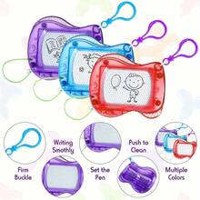 Mini Magnetic Drawing Board, Plastic Doodle Writing Painting Board With Keychain, Random Color, Mini Magnetic Doodle Drawing Board Toy For Baby, Student Writing Board - Magnetic Drawing Board - View 8