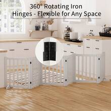 Pet Fences, Dog Enclosures, Indoor Fences, Stair Railings, Isolation Gates, Dog Cages, Partitions. - White - View 6