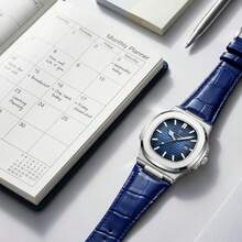 POEDAGAR 1pc Men's Casual Luminous Waterproof Calendar Stainless Steel Quartz Watch For Daily Business Back-To-School Birthday Holiday Gift Souvenir - Multicolor - View 10