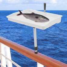 Boat Cutting Board, Bait Cutting Board, Fish Fillet Cutting Table, Fish Cutting Board Rounded Bait Table, Bait Cutting And Fish Processing Workbench, 18.11 * 14.57 Inches - White - View 4