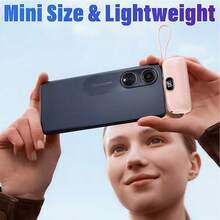 5000mAh Coffee Run Power Bank 22.5W Speedy Charging Power Bank With Built-In Lightning & Type-C Cables LED Digital Display Plug-In Direct Phone Charge Dual Device Support Compact External Battery Pack For IPhone 15 Pro Max 14 13  S24 Ultra  7 Pro Ideal For Coffee Shop Runs Quick Cafe Visits - 1PC - View 2