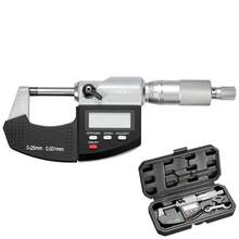 Micrometer Set, Digital Outside Micrometer 0-1 Inch Measuring Range, 0.00005" Resolution, Ultra-Precision 0.0001 Accuracy, LCD Screen, In/Mm Switch, Carbide Tip, With Protective Case - 0-1 Inch - View 8