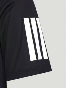 Adidas 男士 TR-ES TEE 3S M 短袖針織無領T恤 TKU8726 - 黑色 - 查看 6