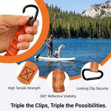 Kayak Paddle Rope/Retractable Safety Rope, Beach Essentials, Beach Accessories, Pool Float (Suitable Paddleboards, Kayaks, Rowing Boats, Canoes, And Fishing Rods) - Multicolor - View 4