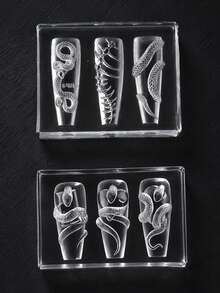 Beautizon Nailartlab 3D Coiled Serpent Silicone Nail Art Mold Dark Gothic Snake-Bone Relief Mold Nail Art Embellishments Serpent Sculpting Template And Nail Art Accessories Tools - Multicolor - View 10