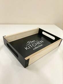 1pc European Style Minimalist Iron & Wood Storage Tray Decor, Suitable For Living Room Coffee Table, Dining Table Decoration And Daily Storage, Also Ideal As Holiday Gift And Party Table Decor - Multicolor - View 12