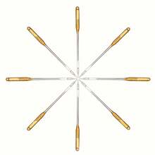 10pcs/Pack Universal Sewing Needles, Gold Coated, Suitable For Home And Sewing Machines, Fit For Various Sewing Tasks, Fabric Sewing, Precise Threading, Seamless Stitching, Strong Durability - Golden - View 5