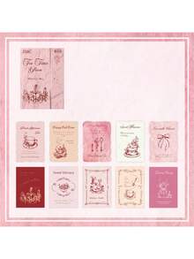 1 Pack 30pcs Vintage Aesthetic Theme Planner Stickers, Creative Art Stickers, DIY Decoration Collage Craft Materials, Holiday Gift, Personalized Scrapbook School Stationery Supplies School Supplies - W.P. - View 14