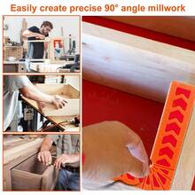 MIBORIL 90 Degree Right Angle Positioning Tool, 4 Inch 6 Inch Woodworking Right Angle Measuring Tool, Plastic Right Angle Ruler, Angle Ruler Fixator - Tool - View 2