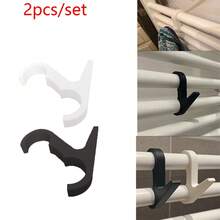 2pcs Round Radiator Pipe Drying Rack Hooks, No-Drill Towel Hooks For Bathroom Radiator Pipe, Indoor Clothes Hanging Hooks - Multicolor - View 1