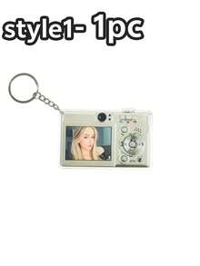 1/3/5pcs Personalized Camera Photo Keychain, Custom Picture Acrylic Keyring, Cute Memory Gift For Family, Friends, Couples, Pet Lovers, Backpack Charm - Multicolor - View 17