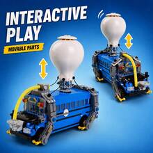 M MENBIS Flying Transport Bus MOC Building Blocks Set, Aerial Game Vehicle Model, Balloon Car DIY Toy, Gift For Adult Fans, Cool Room Decor, 580 Pieces - Multicolor - View 7