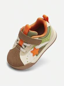 Balabala Toddler First Walker Shoes 2026 Spring/Autumn New Classic Anti-Slip Bread Shoes Children's Shoes - Coffee Flower Color - View 2
