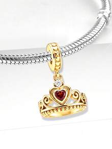 1pc Fashionable Honeycomb Heart Beaded Necklace, Suitable For Women Bracelet Wristband DIY Jewelry Making And Daily Decoration, Girls Accessory - Beads 1 - View 4