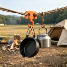Juego de 2 ganchos de cuerda para camping, ganchos multifuncionales para equipo de exterior, diseñados para asegurar artículos esenciales durante camping, senderismo y viajes en caravana - Multicolor - Ver 10