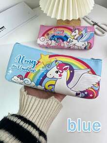 Pencil Case - Unique Unicorn Design Student Pencil Box, Suitable For Elementary School Girls, Minimalist And Elegant Style, Back To School - Multicolor - View 4