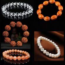 Cordón elástico fuerte de 0.8mm para cuentas de cristal, hilo elástico para pulseras, collares, fabricación de joyas DIY, línea de extensiones de cabello - transparente - Ver 6