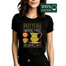 Women T-Shirts - Black - View 5