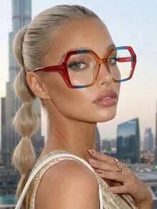Red and Blue Orange Frame at Both Ends