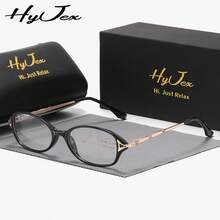 HyJex 1 Stück Unisex Exquisite Vollrahmen Plano-Brille, Neue Ovalrahmen Plano-Brille - Verschiedenfarbig - Übersicht 9