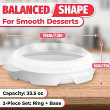 Round Silicone Mousse Cake Mold, Flexible Non-Stick 3D Design, Dishwasher , For Making Cheesecake, Chocolate Cakes And Mirror Glaze Desserts - Multicolor - View 2