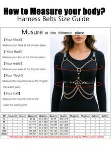 1pc Women's Dark Fashion Leather Pentagram Bustier Sexy Set, Suitable For Halloween Party Matching - Black - View 5