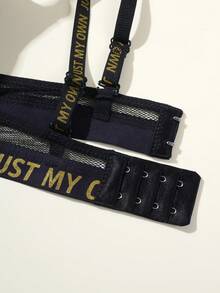 2PCS/Set Letter Print Strap Teen Push Up Bra, Suitable For 13‑16 Years Old - Multicolor - View 6