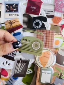 50PCS Daily Decoration Stickers Waterproof PET Gift Decoration Scrapbook Laptop Luggage Guitar Water Cup Phone Case DIY Decal - Multicolor - View 6