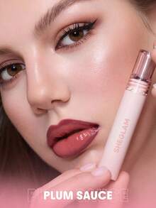 SHEGLAM [2Pcs] Stain + Glow Mauve 唇部組合套組 品牌美妝化妝品 適合女士與女孩 - 李子醬+高調 - 查看 5