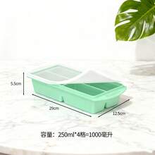 1/2 杯硅胶冷冻托盘带盖 - 硅胶冷冻模具，一套，用于准备和冷冻各种酱汁和其他菜肴，可制作 6 个 1/2 杯大小的冷冻方块 - 多顏色 - 查看 80