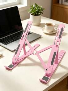 Adjustable Height Laptop Stand Desktop Riser Portable Foldable Lightweight Durable Tablet Holder - Multicolor - View 5