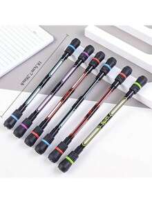 4PCS Set Multiple Constellation Rotating Balance Spin Pens, Anti-Slip Anti-Vibration Fingertip Spin Pens, Stress Relief Stationery For Teenagers And Students, Cool Balance Spin Pens, Stress Relief Fingertip, 0.5mm Writable Neutral Pens, Suitable For Student Campus Competition Use - Multicolor - View 3