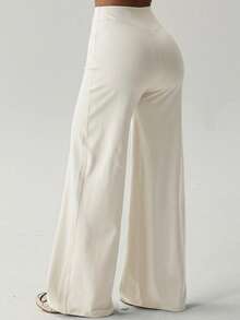 Autumn/Winter Wide Leg Pants 2 Pieces Set, Draping Slimming Fit, Versatile Everyday Wear Sports Fall - Multicolor - View 7