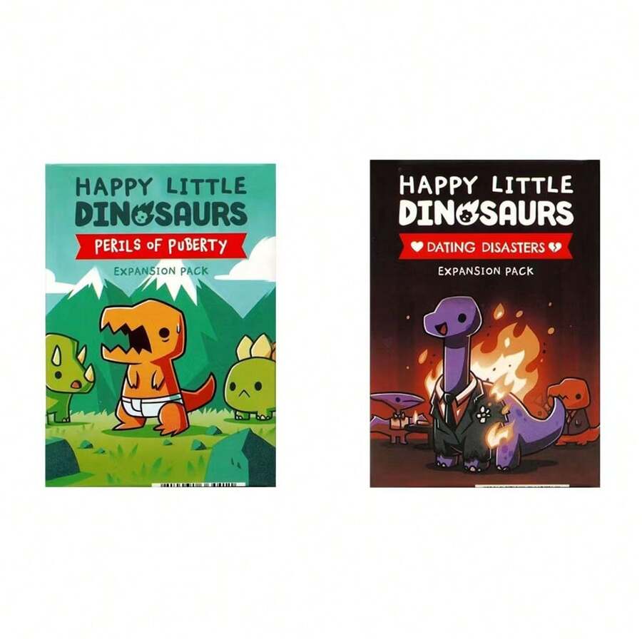 Jeu de fête : Cartes de petits dinosaures, édition étendue - Désastres de soirée en amoureux ou douleurs de croissance - Un jeu interactif parfait pour la famille et les amis, idéal pour Noël, Halloween et Thanksgiving - Multicolore - Voir 1