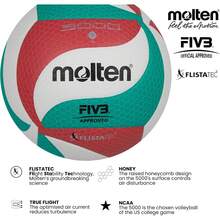 molten Volley Ball Variant 1 - Green,Red,White - View 3