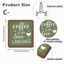 1pc "Coffee Makes Everything Better" Wooden Desktop Decor Sign, Pink Rustic Coffee Bar Decor Sign With Metal Stand, Farmhouse Coffee Theme Desktop Decoration, Suitable For Home Coffee Corner, Kitchen Countertop, Coffee Shop And Coffee Lover Gift - Coffee Sign 2 - View 13
