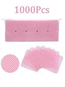 1000/400/200pcs Nail Cleaning Wipes - Professional Lint-Free Nail Polish Remover Pads, UV Gel Cleansing Tissues, Unscented Manicure Prep And Finishing Cleaning Tool (Pink) Nails Nails Supplies Nail Stuff - Multicolor - View 10