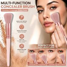 Set Kuas Makeup 7/8/9/10/11/12/13pcs, Kuas Blending Eyeshadow Rambut Sintetis Premium, Alat Kosmetik - Baby Pink - View 7