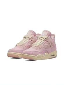女款 Air Jordan 4 Retro 中筒籃球鞋 IB6716-600 - 粉色 - 查看 4