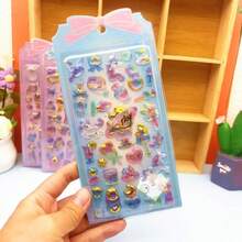 Q-Lia 3D 浮雕搖搖貼紙，適用於所有膠囊 - 可愛寵物裝飾、水晶漆、女孩手機殼 - 彩色 - 查看 6