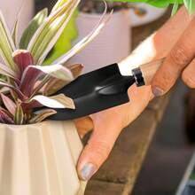 Juego de 3 miniherramientas de jardinería, kit de jardinería con pala pequeña para el cuidado de plantas en maceta de interior y jardinería doméstica. - 1 juego - Ver 4