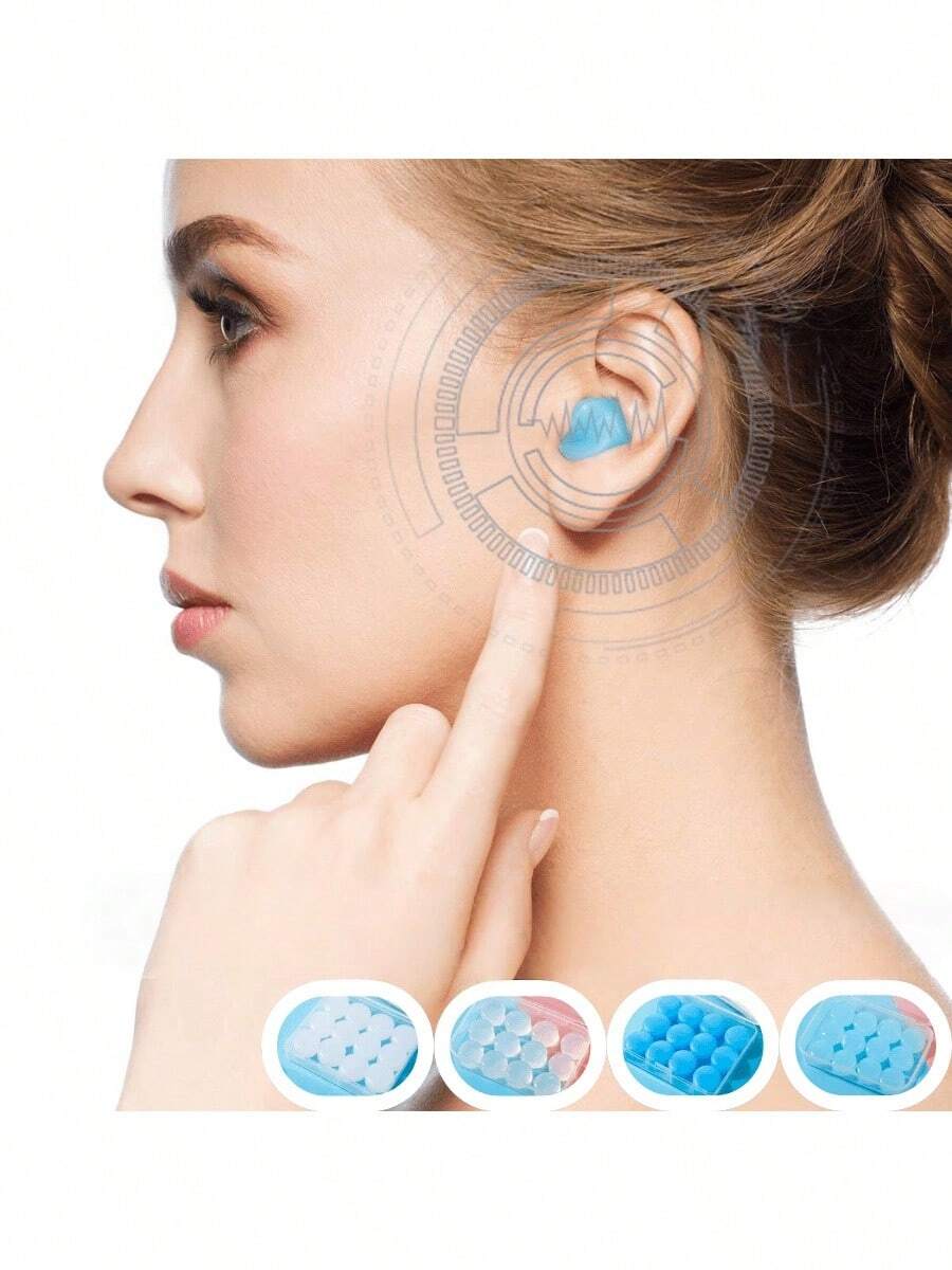 2-24pcs Reusable Moldable Silicone Earplugs For Sleep & Swimming, Noise Reduction, Fit Any Ear Size, For Snoring, Work, Graduation Essentials, Back To School Gift For Men, Women, Students