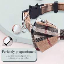 2pcs Dog And Cat Collars With Round Metal Pet Bells - The Ideal Choice For Training And Pet Additions - Silver - View 2